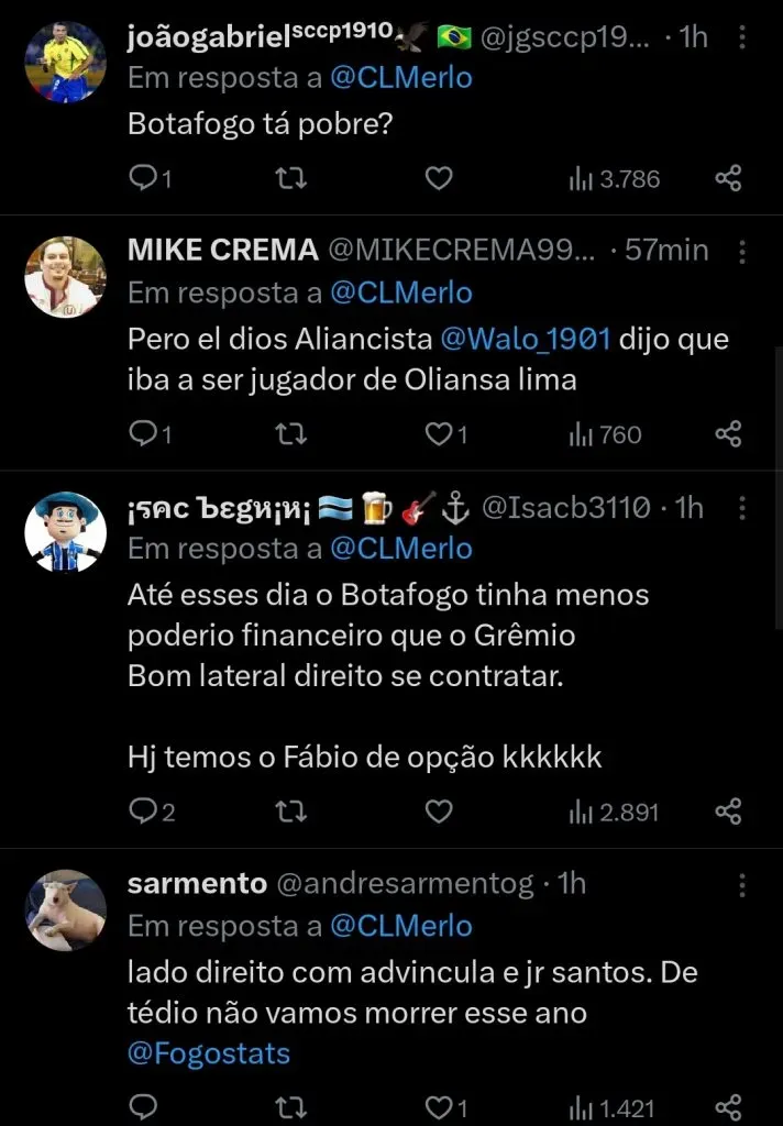 Repercussão via Twitter