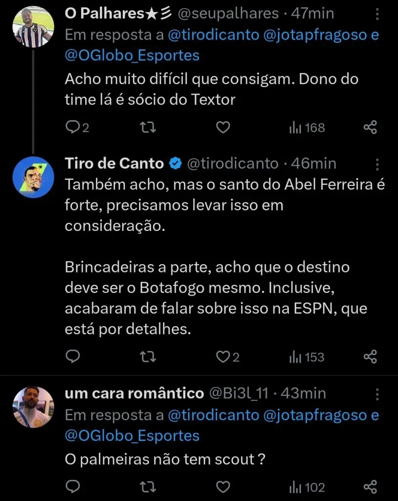 Repercussão via Twitter