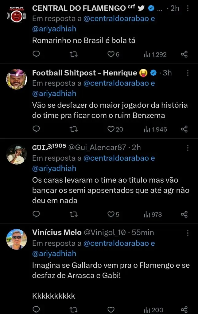 Repercussão via Twitter