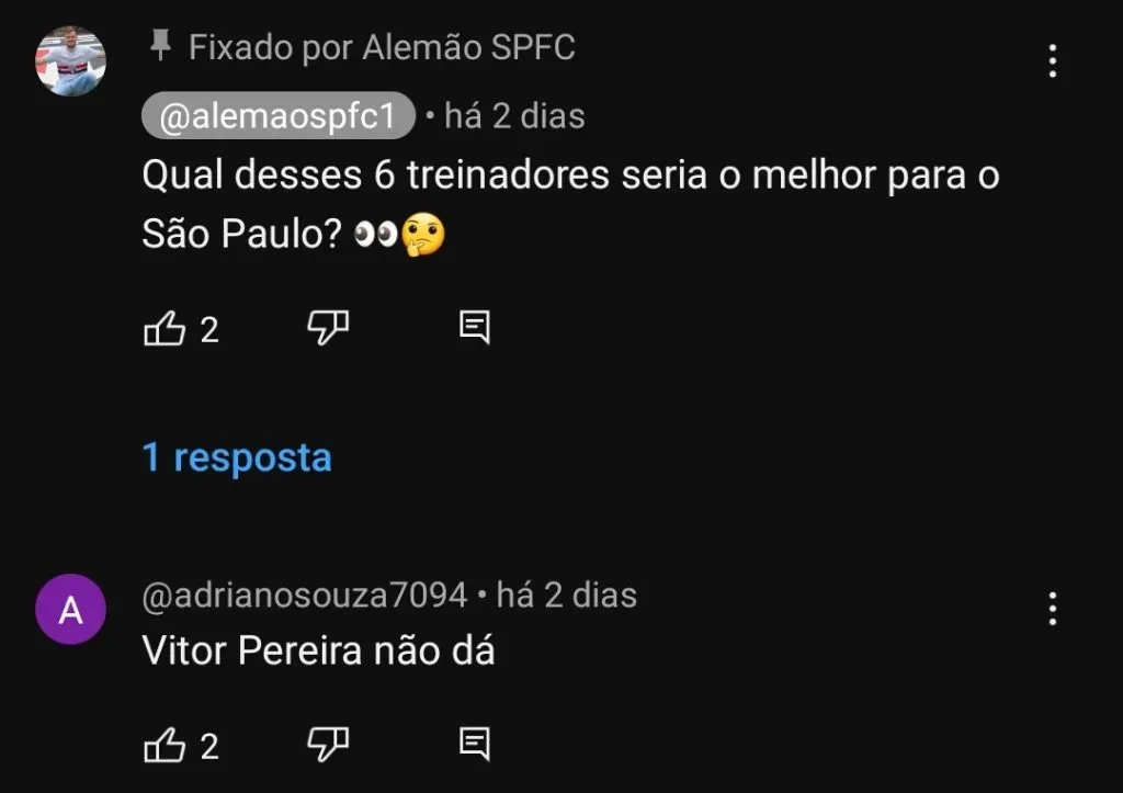 Repercussão via YouTube