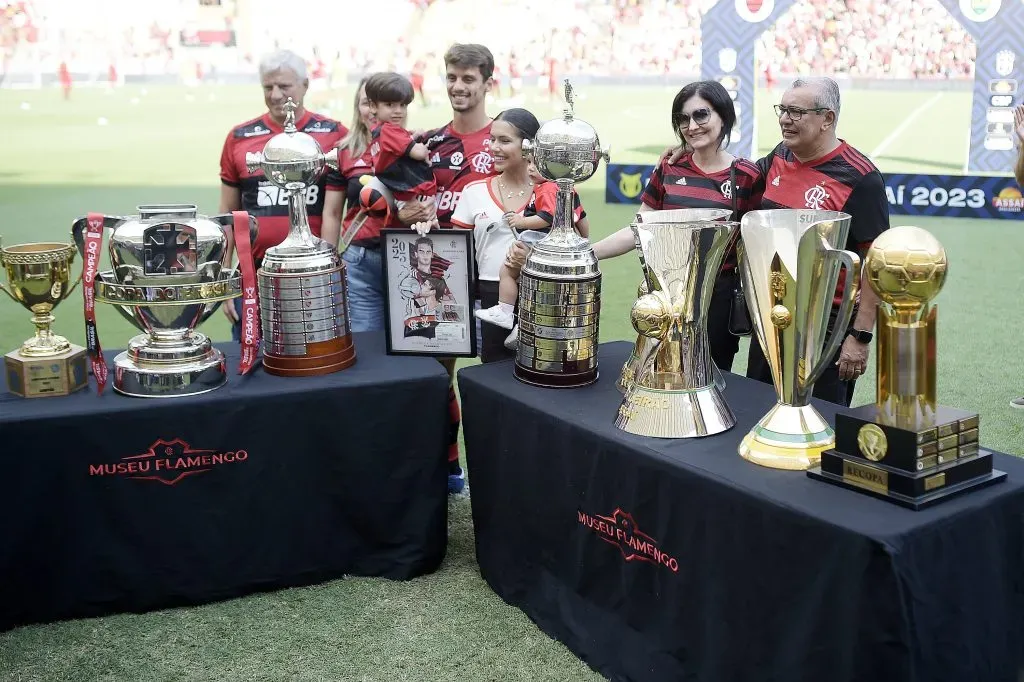 Rodrigo Caio na despedida do Flamengo. Foto: Alexandre Loureiro/AGIF