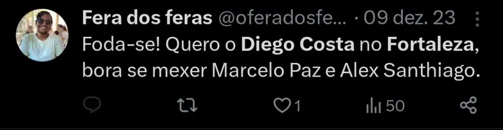 Repercussão via Twitter