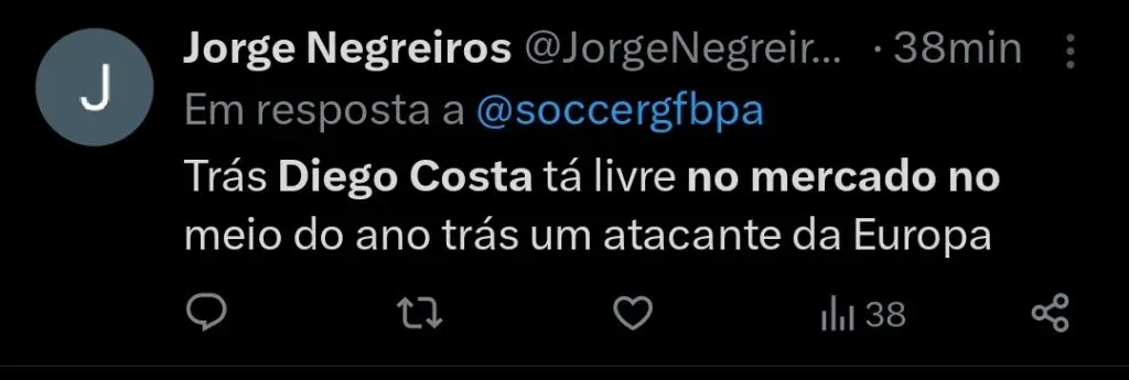 Repercussão via Twitter