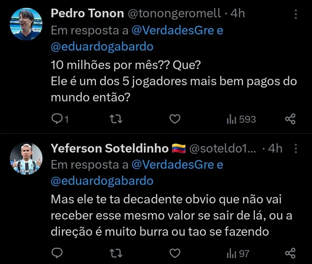 Repercussão via Twitter