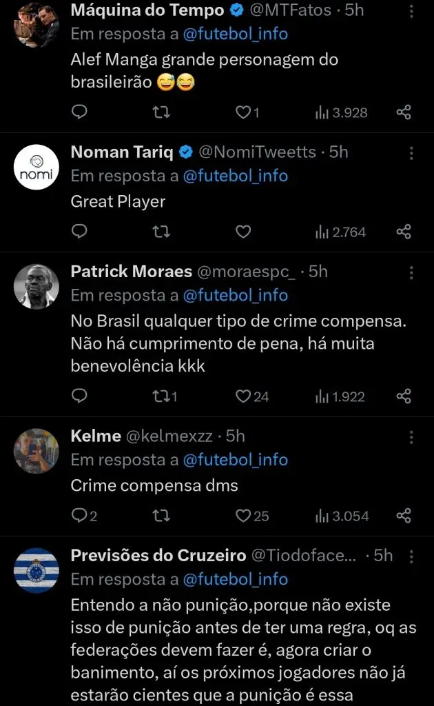 Repercussão via Twitter