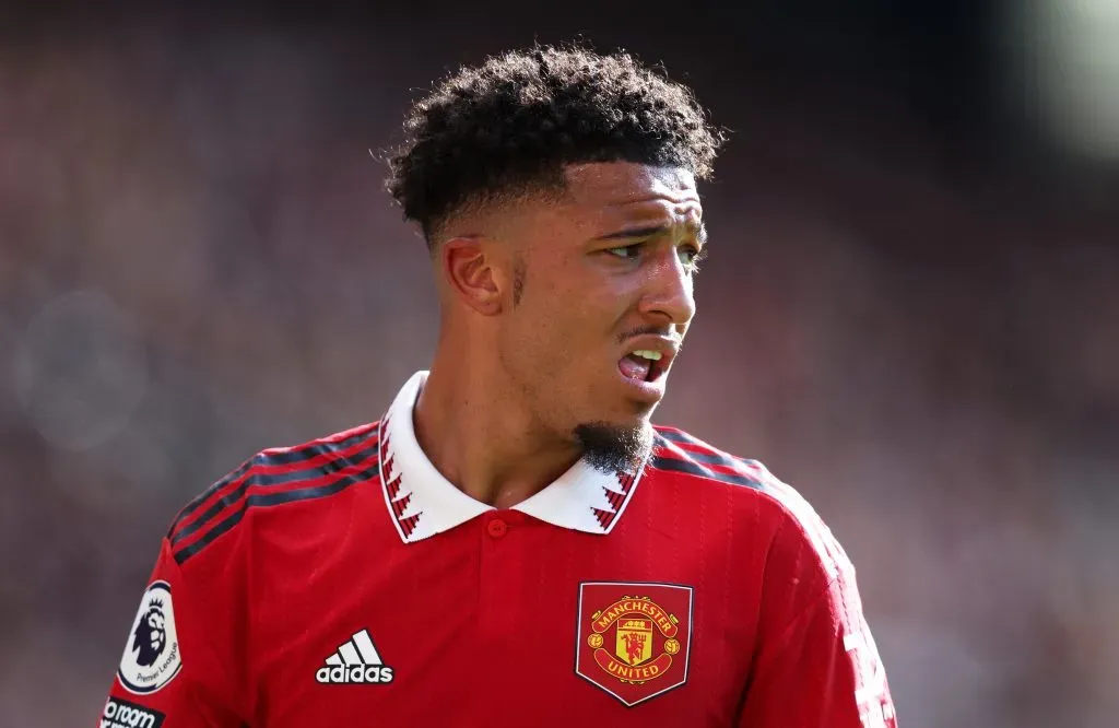 Jadon Sancho of Manchester United . (Photo by Matt McNulty/Getty Images)