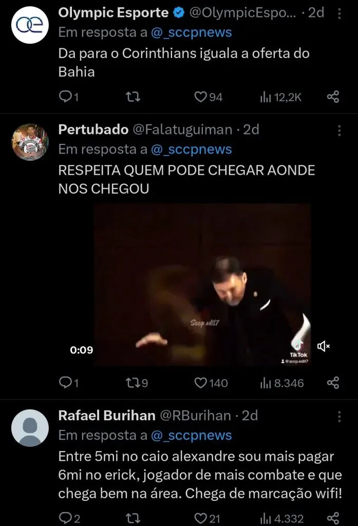 Repercussão via Twitter