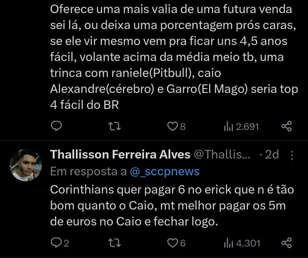 Repercussão via Twitter