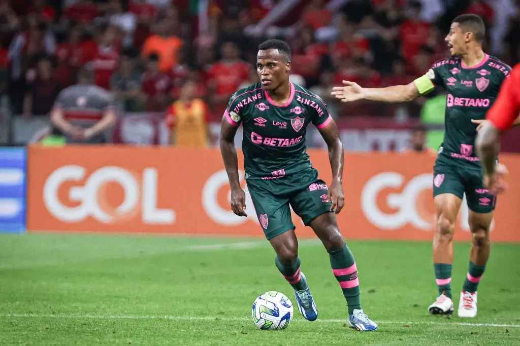 Jhon Arias pelo Fluminense. Foto: Maxi Franzoi/AGIF