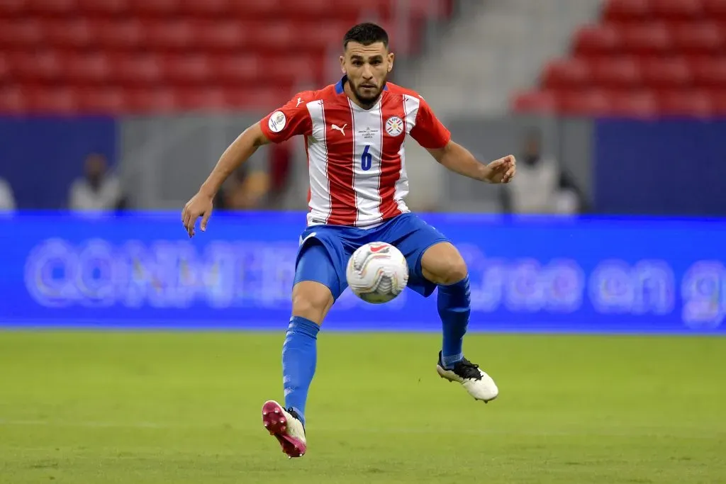 Paraguaio em ação pelo seu país (Photo by Pedro Vilela/Getty Images)