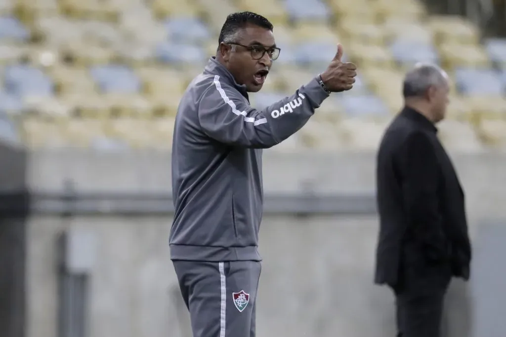 Roger Machado nos tempos de Fluminense. (Photo by Antonio Lacerda – Pool/Getty Images)