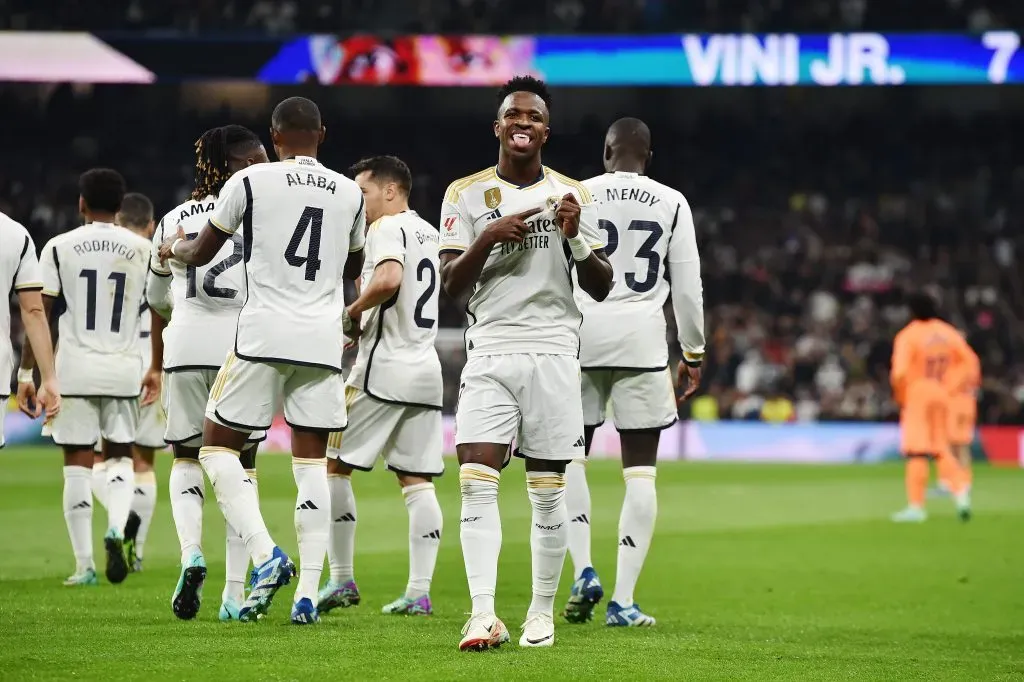 Vini Jr é ídolo do Real Madrid. (Photo by Denis Doyle/Getty Images)