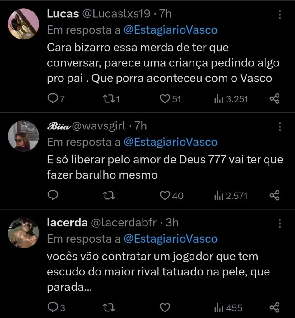 Repercussão via Twitter