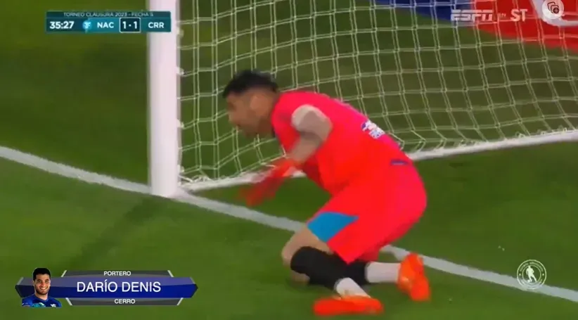 Goleiro do Cerro, alvo do Santos