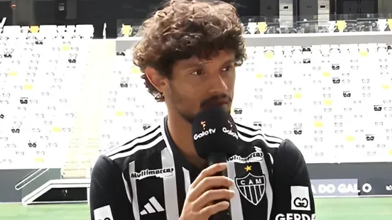 Gustavo Scarpa foi apresentado no Galo (Foto: Reprodução/YouTube/Galo TV)