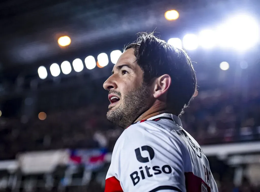 Atacante no duelo diante do San Lorenzo (Photo by Marcelo Endelli/Getty Images)