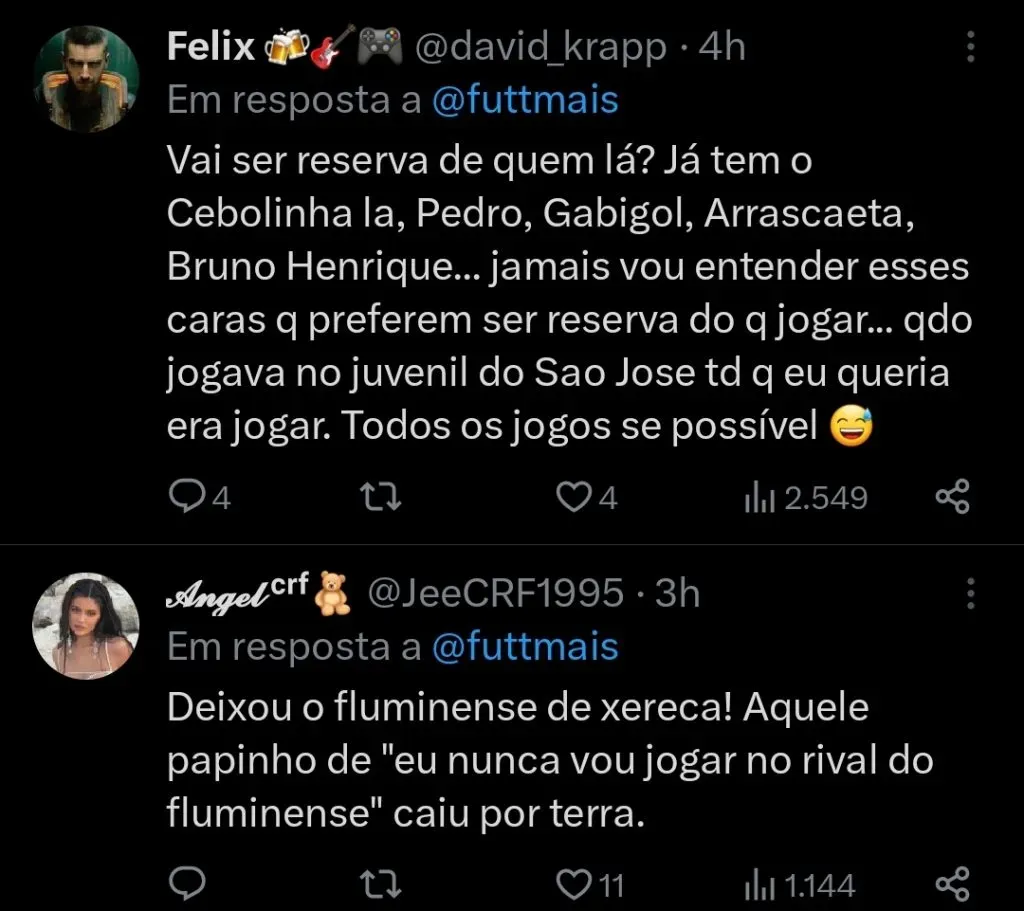 Repercussão via Twitter