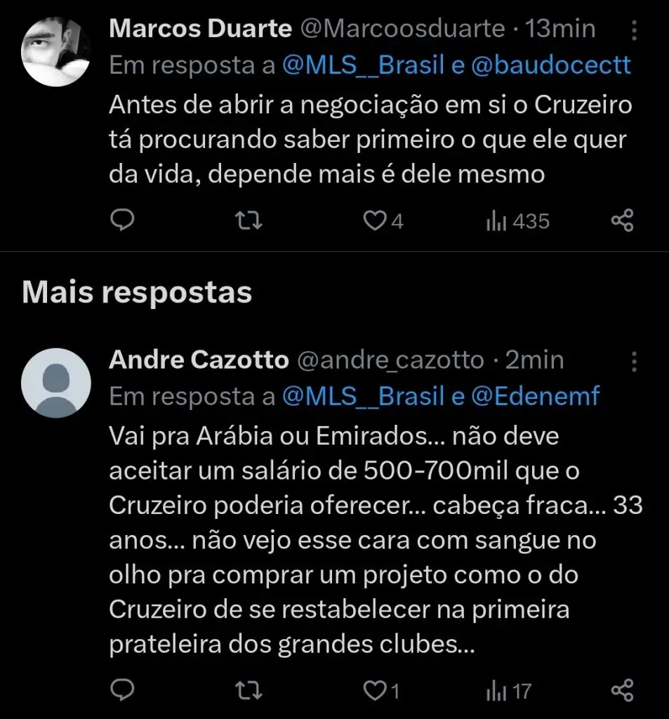 Repercussão via Twitter