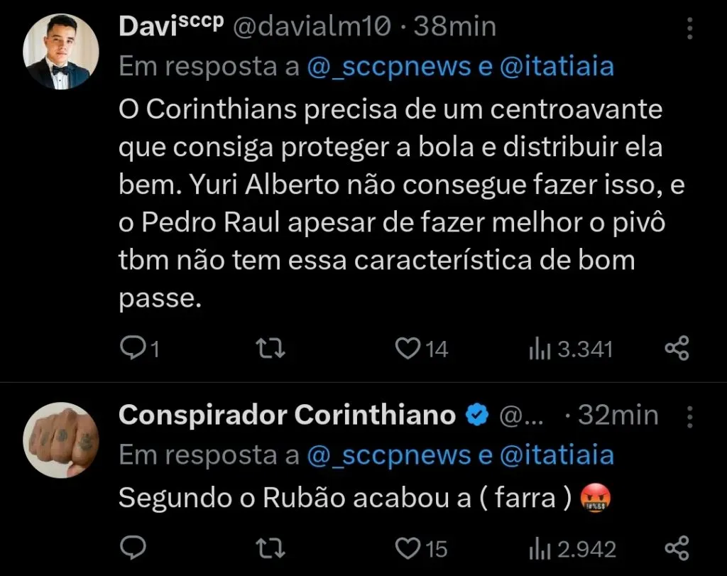 Repercussão via Twitter