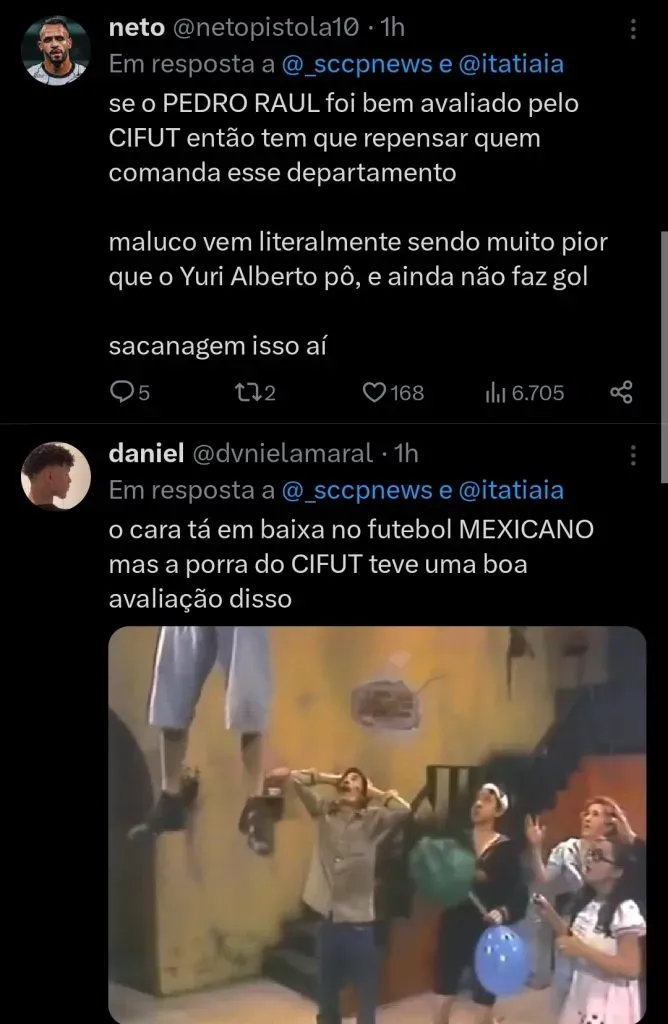 Repercussão via Twitter