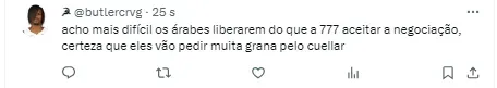 Torcedor do Vasco comenta sobre Cuellar