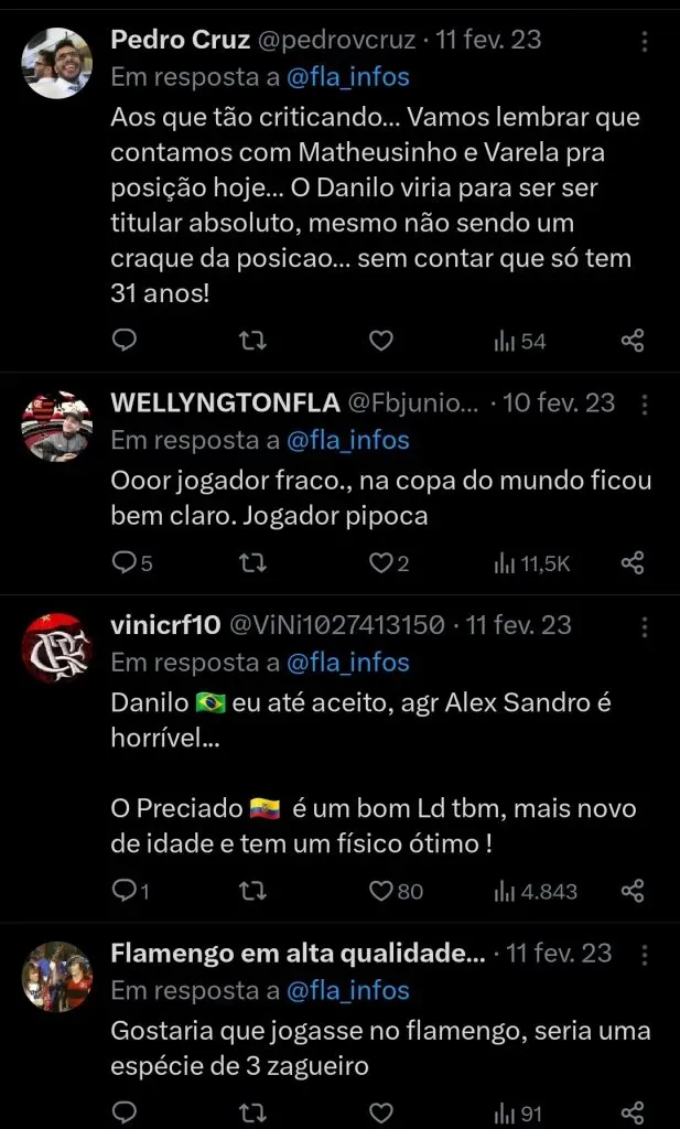 Repercussão via Twitter