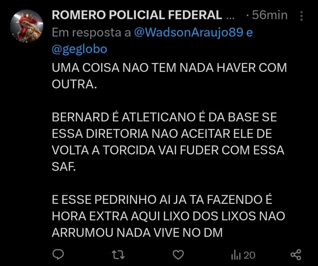 Repercussão via Twitter