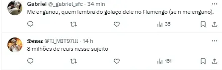Torcida santista comenta sobre Carabajal