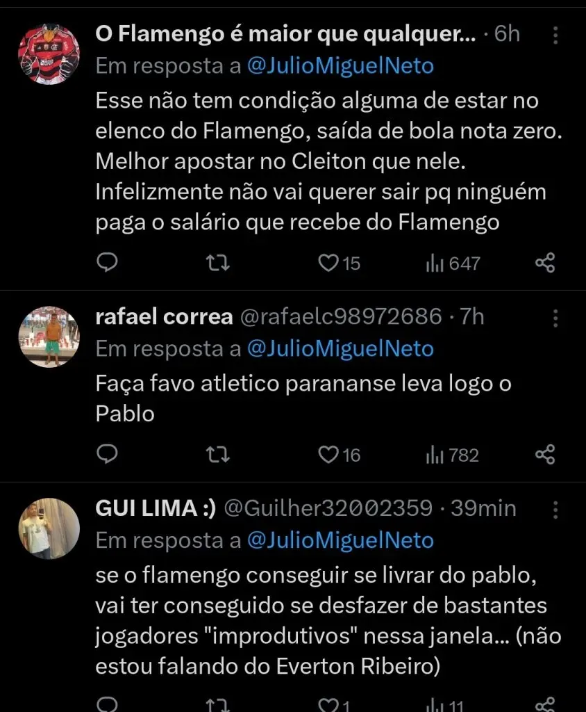 Repercussão via Twitter