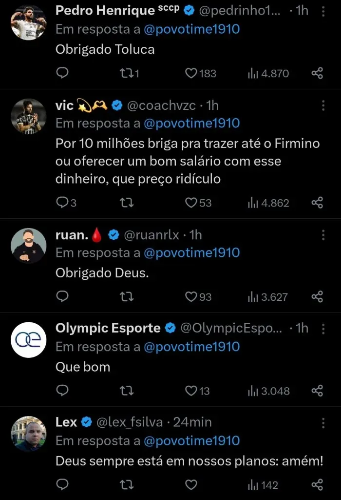 Repercussão via Twitter