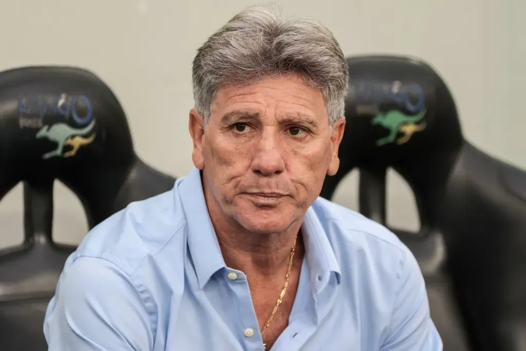 PR – CURITIBA – 27/05/2023 – BRASILEIRO A 2023, ATHLETICO-PR X GREMIO – Renato Portaluppi, o Renato Gaucho, tecnico do Gremio durante partida contra o Athletico-PR no estadio Arena da Baixada pelo campeonato BRASILEIRO A 2023. Foto: Robson Mafra/AGIF