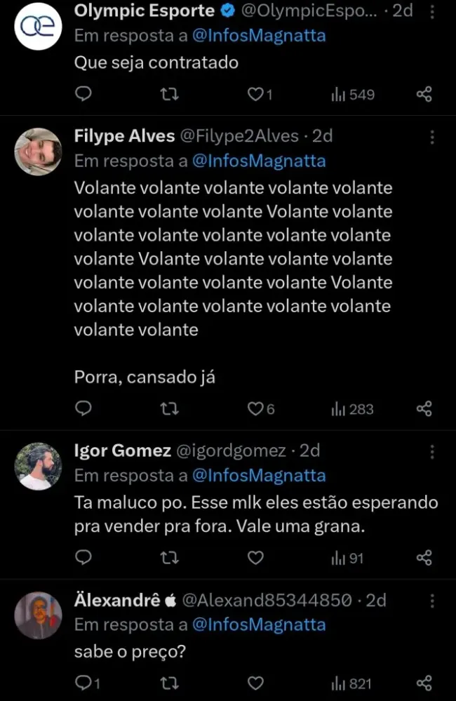 Repercussão via Twitter