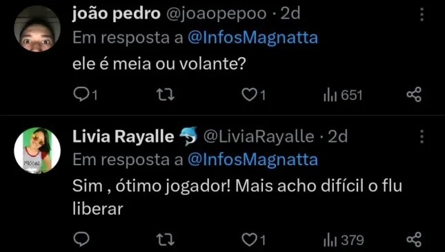 Repercussão via Twitter