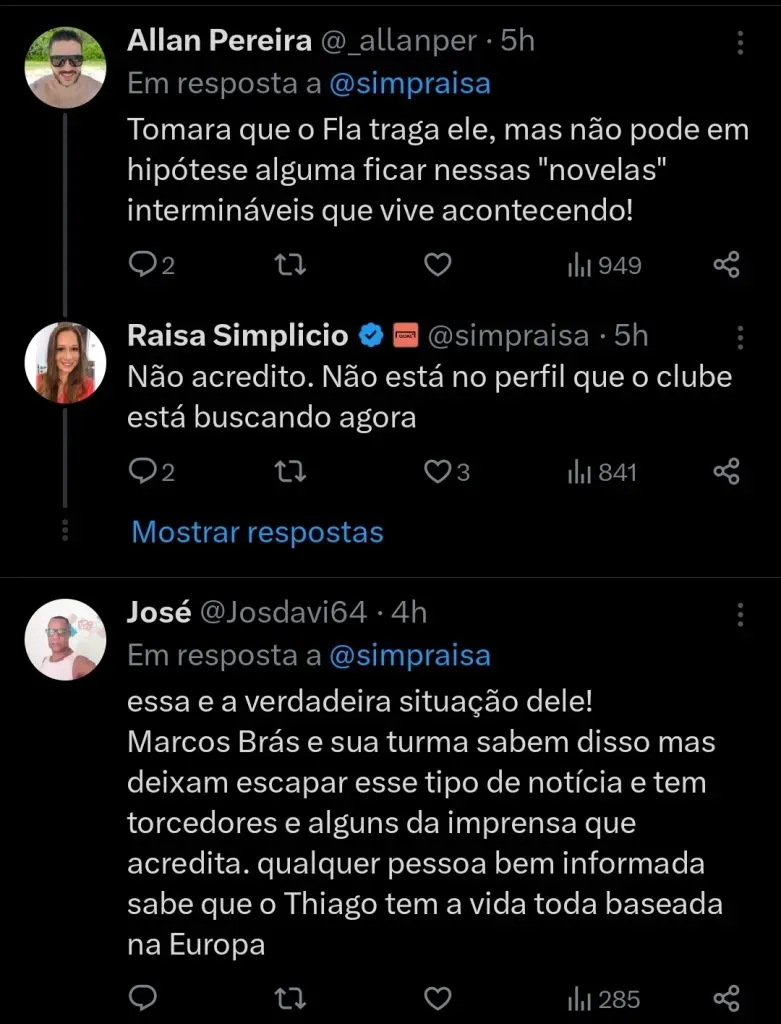 Repercussão via Twitter