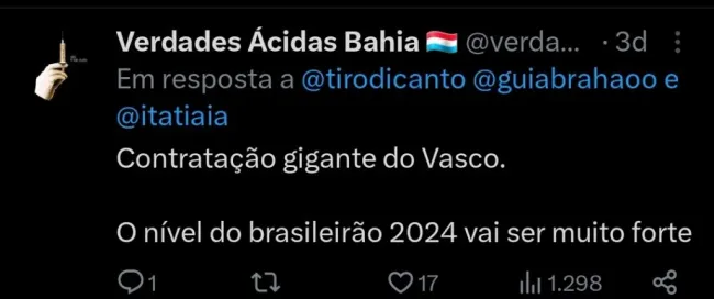 Repercussão via Twitter