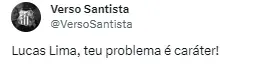 Torcida fica revoltada com Lucas Lima