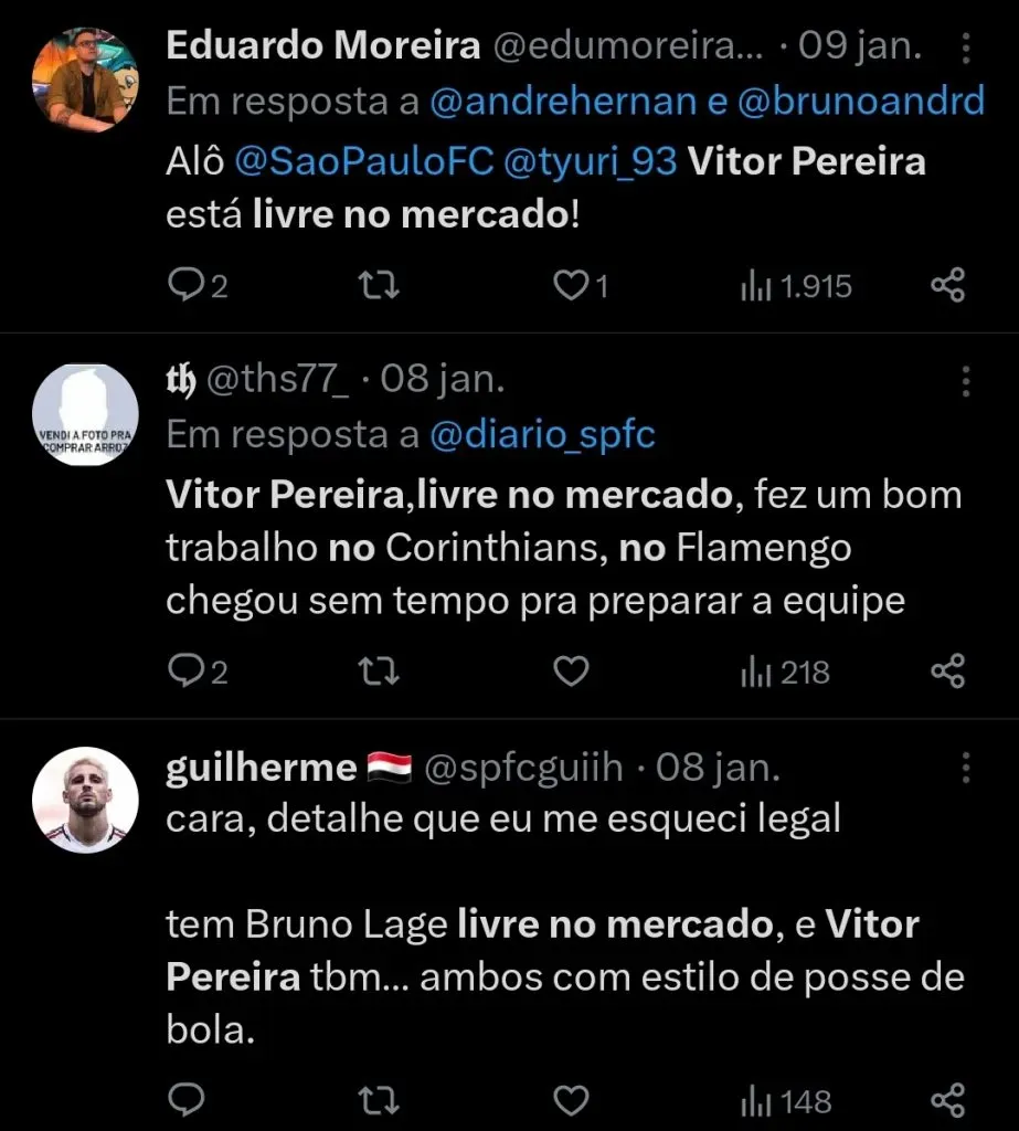 Repercussão via Twitter