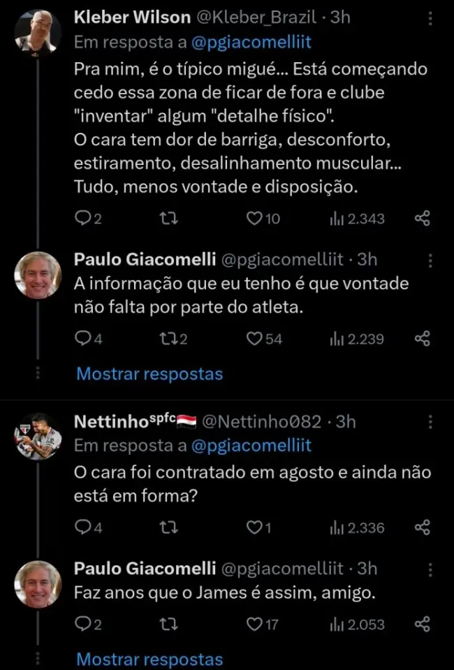 Repercussão via Twitter