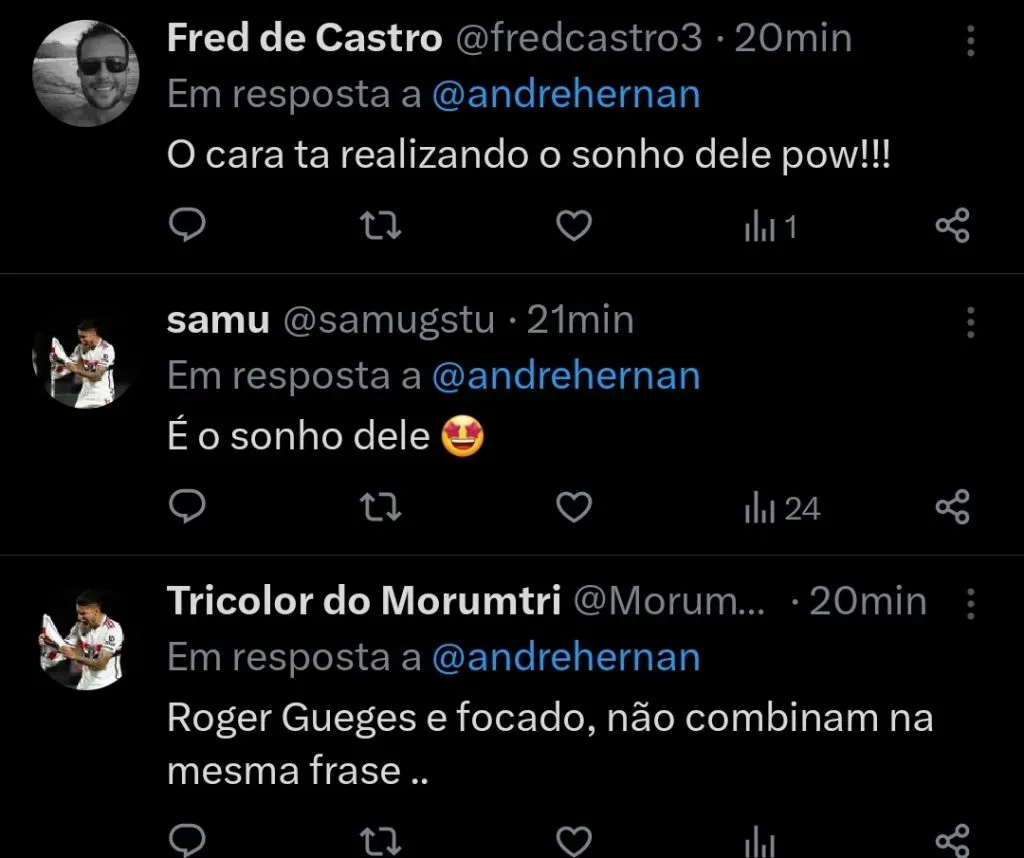 Repercussão via Twitter