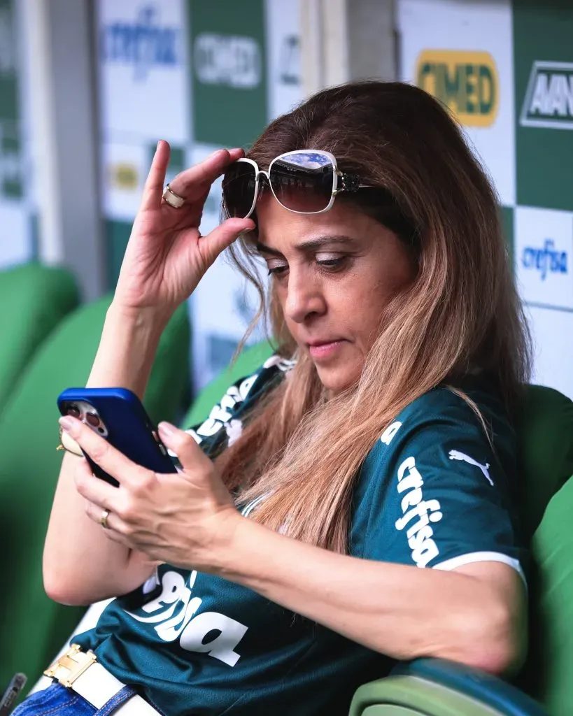 Leila Pereira tem duas empresas no Palmeiras. Foto: Ettore Chiereguini/AGIF