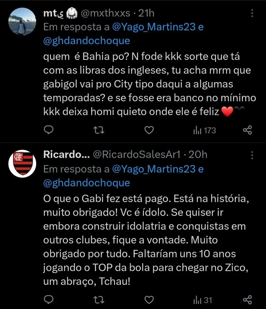 Repercussão via Twitter