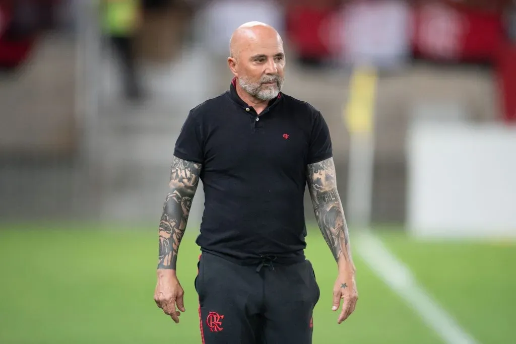 Jorge Sampaoli pelo Flamengo. Foto: Gil Gomes/AGIF