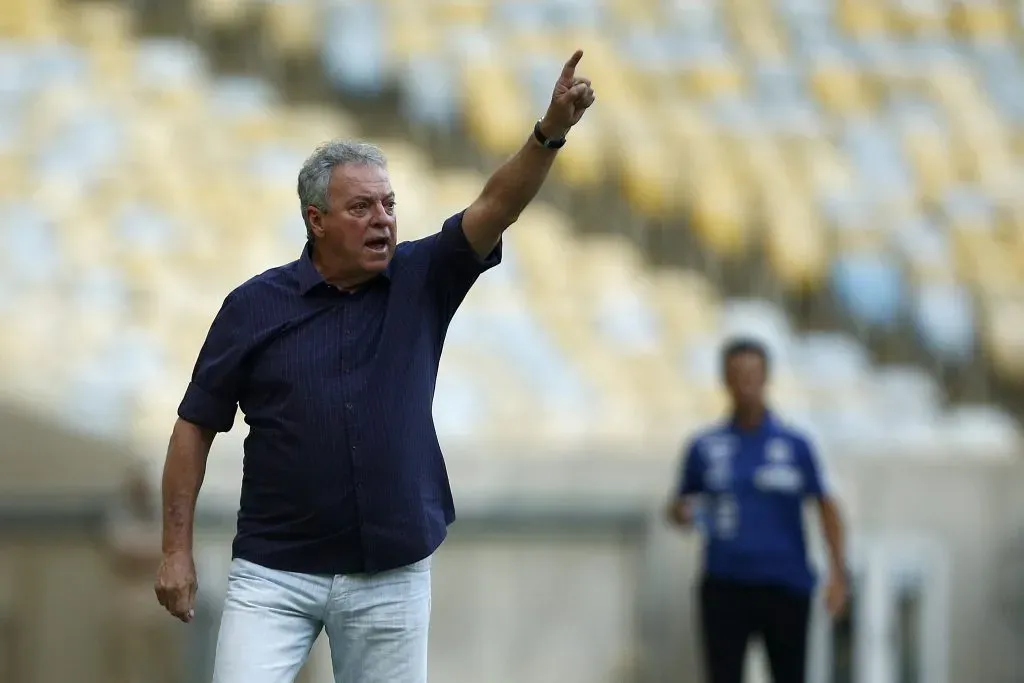 Abel Braga nos tempos de treinador. (Photo by Wagner Meier/Getty Images)