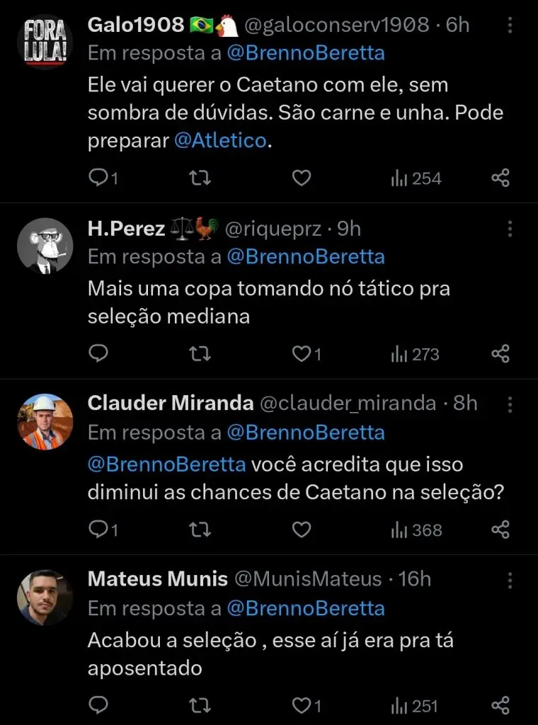 Repercussão via Twitter