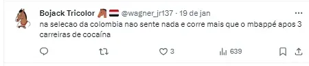 Torcida do São Paulo comenta sobre James