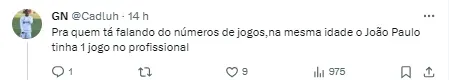 Torcedores comentam sobre o goleiro