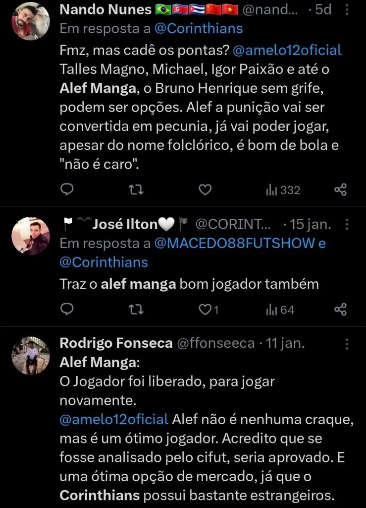 Repercussão via Twitter