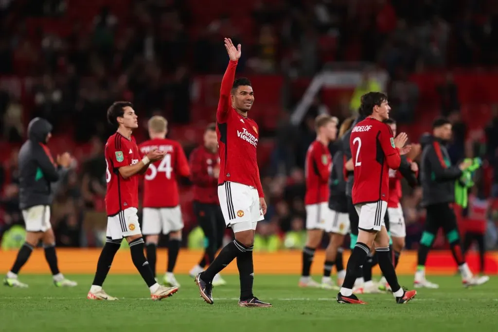 Casemiro of Manchester United  (Photo by Matt McNulty/Getty Images)