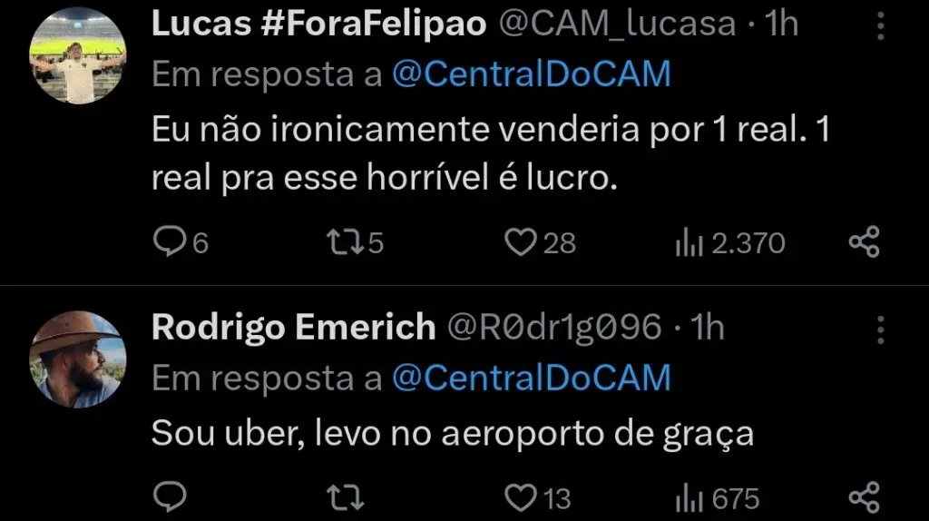Repercussão via Twitter