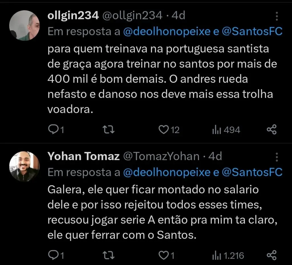 Repercussão via Twitter